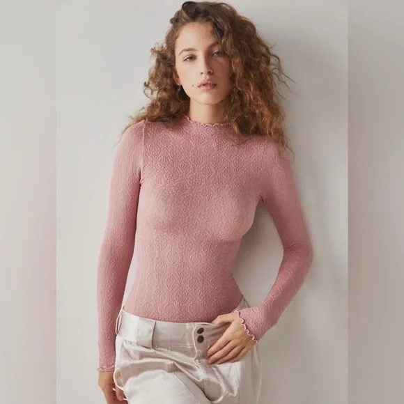 10. NWOT Free People Mara Mock Neck Bodysuit - Picture 7 of 7